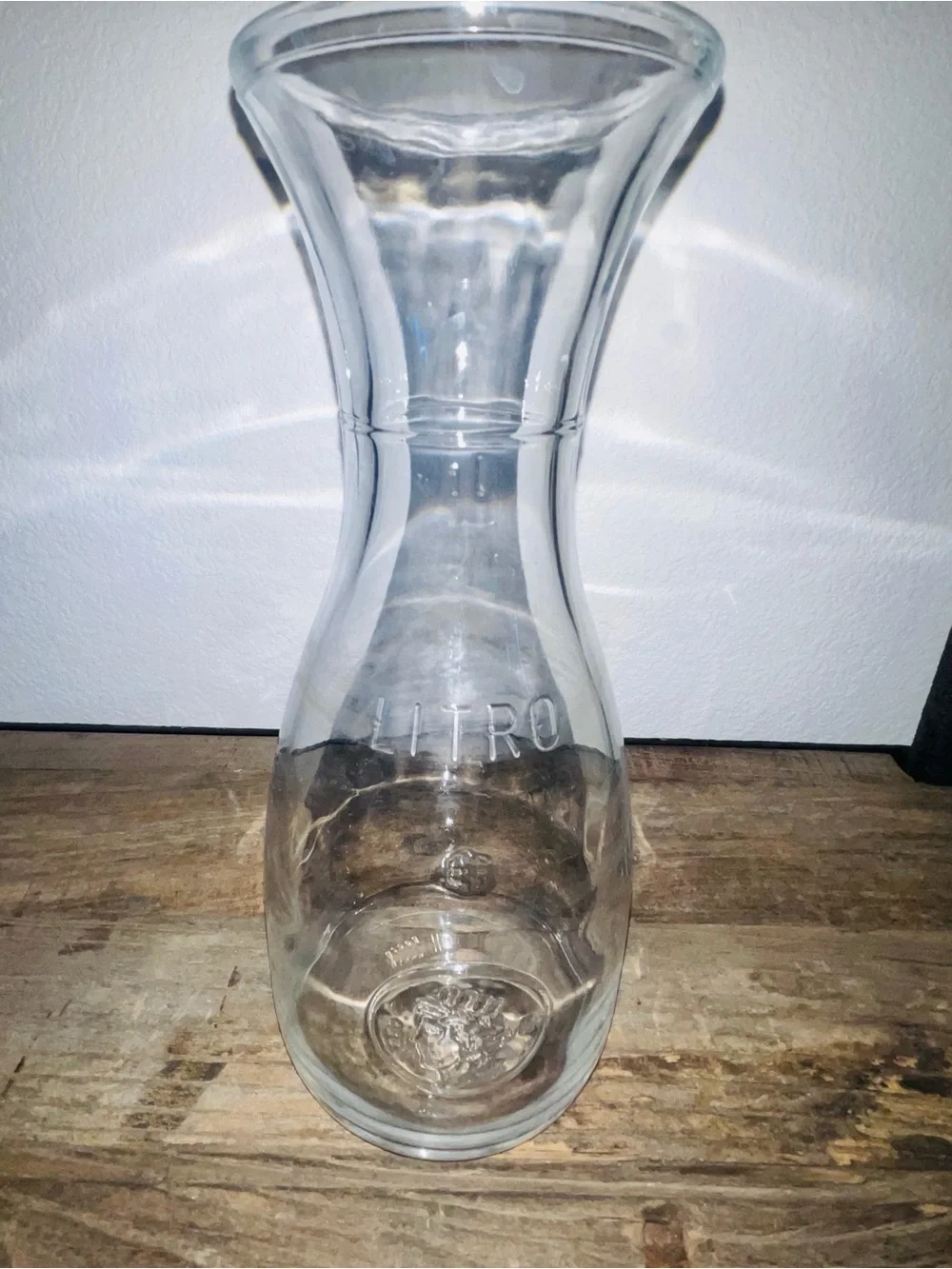 Bormioli Rocco Misura 1 Litro Glass Wine Carafe Decanter Made in Italy Vintage